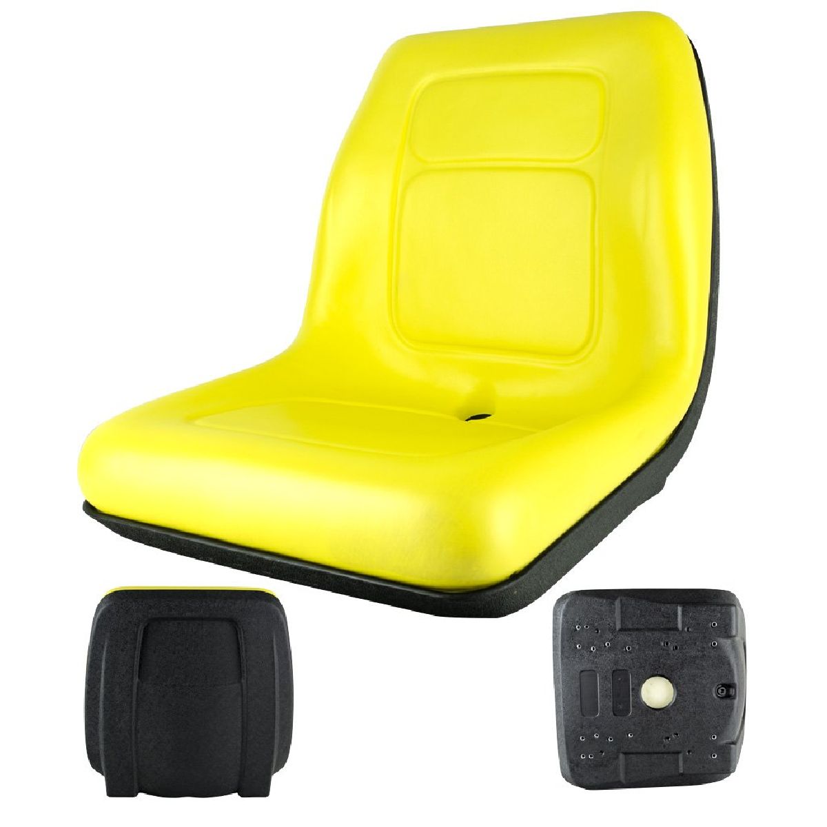Ride-on Seat Yellow 455h X 522d X 460w High Back Suits Various Ride-on Seat Yellow 455h X 522d X 460w High Back Suits Various