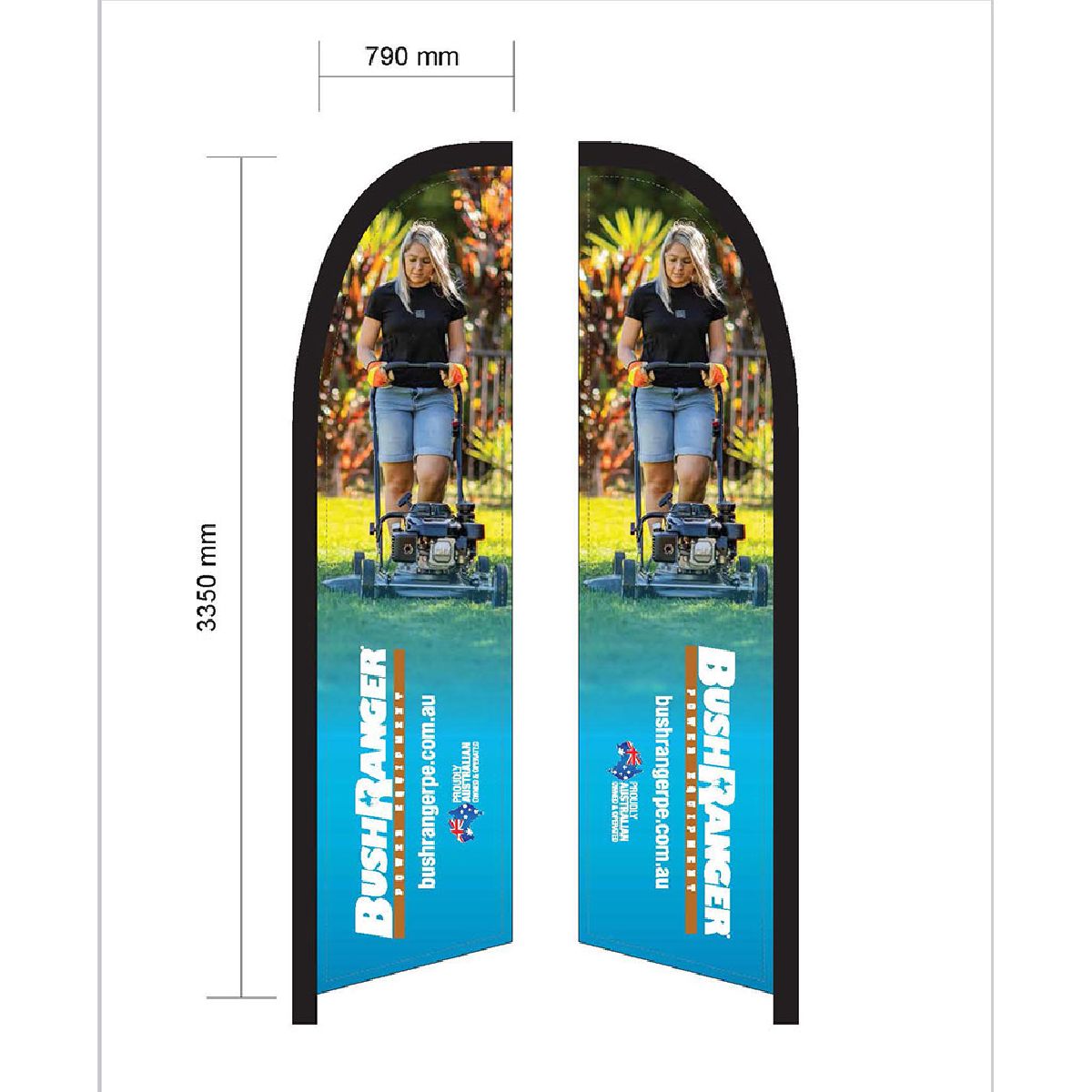 Bushranger Mower Flag Sail Bushranger Mower Flag Sail