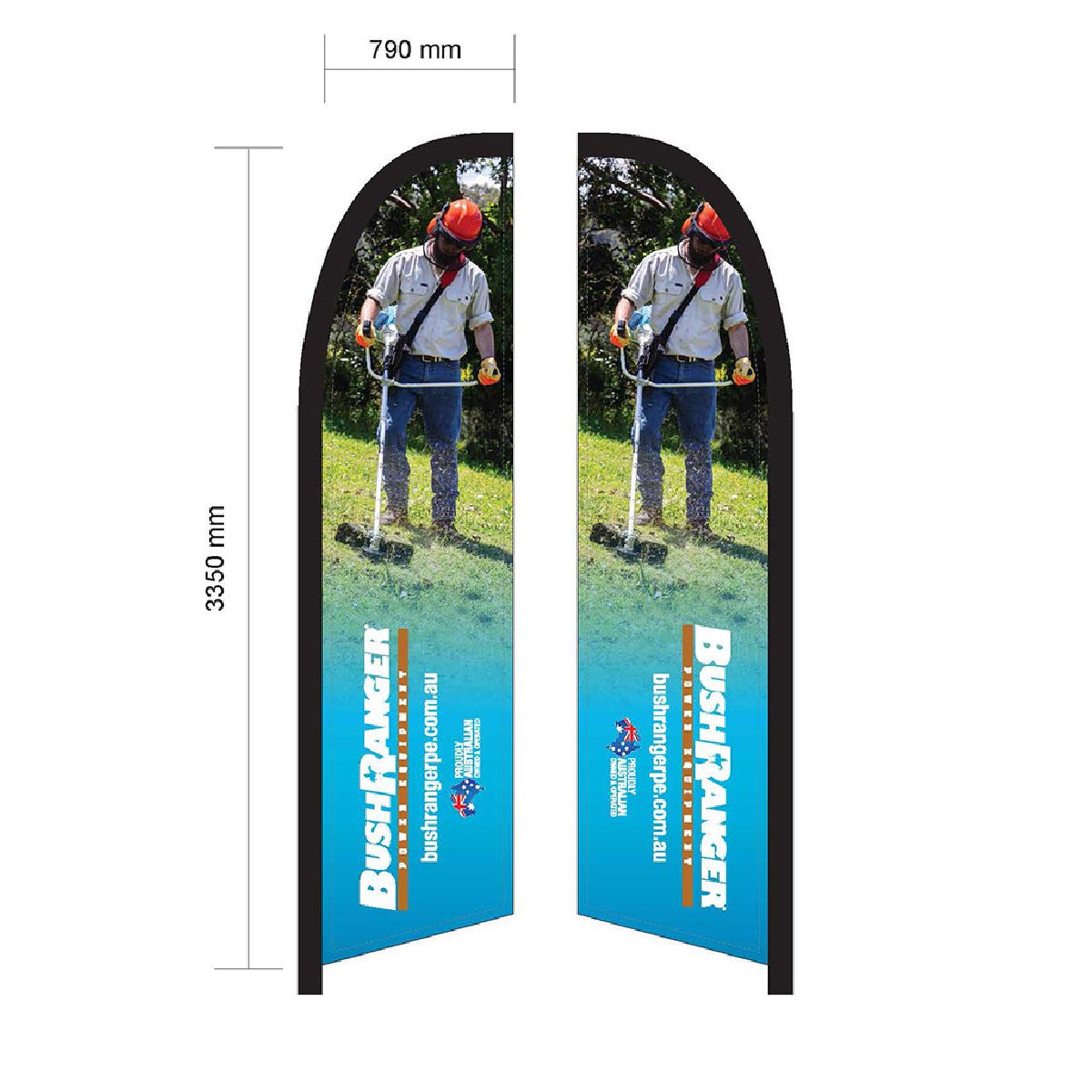 Bushranger Flag Sail Brushcutter Bushranger Flag Sail Brushcutter