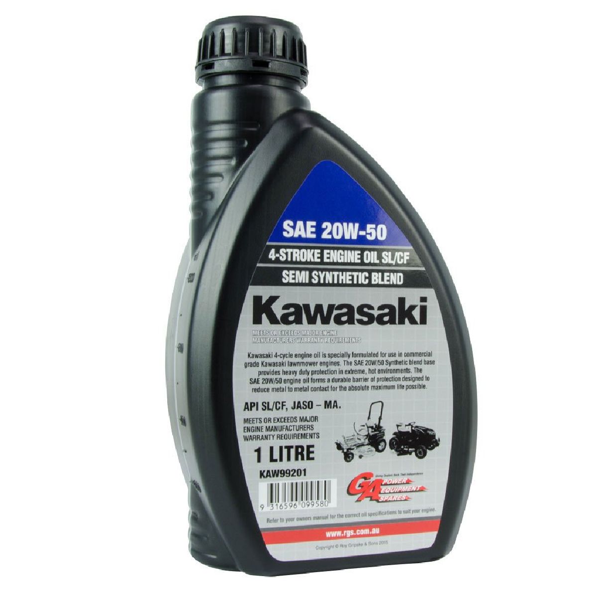 Kawasaki Oil Sae 20w50 Semi-synthetic 4-stroke Engine 1l Kawasaki Oil Sae 20w50 Semi-synthetic 4-stroke Engine 1l