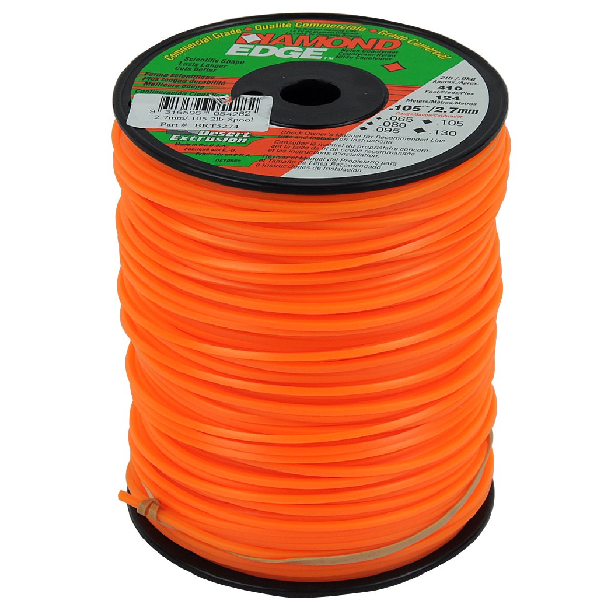 Diamond Edge Trimmer Line .105 Diamond Edge Trimmer Line .105