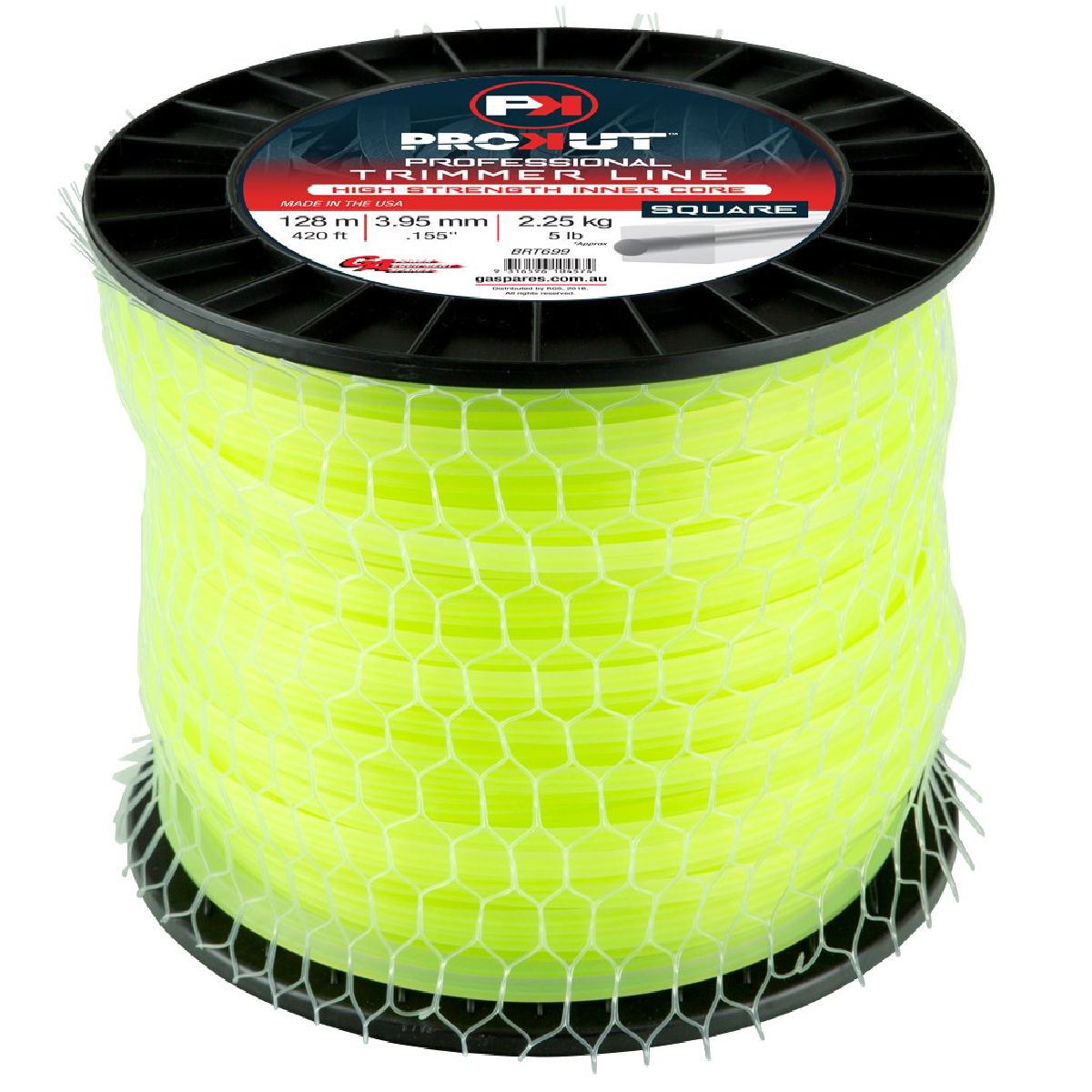 Prokut Trimmer Line Square Yellow .155 3.95mm 5lb 128m Spool Prokut Trimmer Line Square Yellow .155 3.95mm 5lb 128m Spool