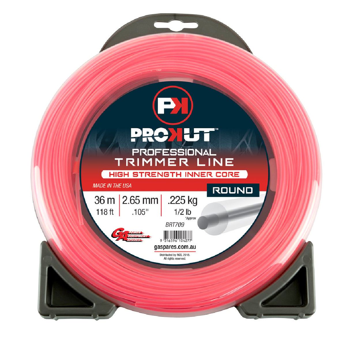 Prokut Trimmer Line Round Pink .105 2.65mm 1/2 Lb 36m Donut Prokut Trimmer Line Round Pink .105 2.65mm 1/2 Lb 36m Donut