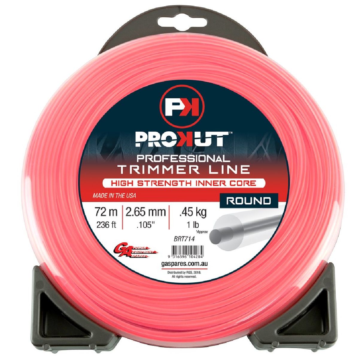 Prokut Trimmer Line Round Pink .105 2.65mm 1 Lb 72m Donut Prokut Trimmer Line Round Pink .105 2.65mm 1 Lb 72m Donut