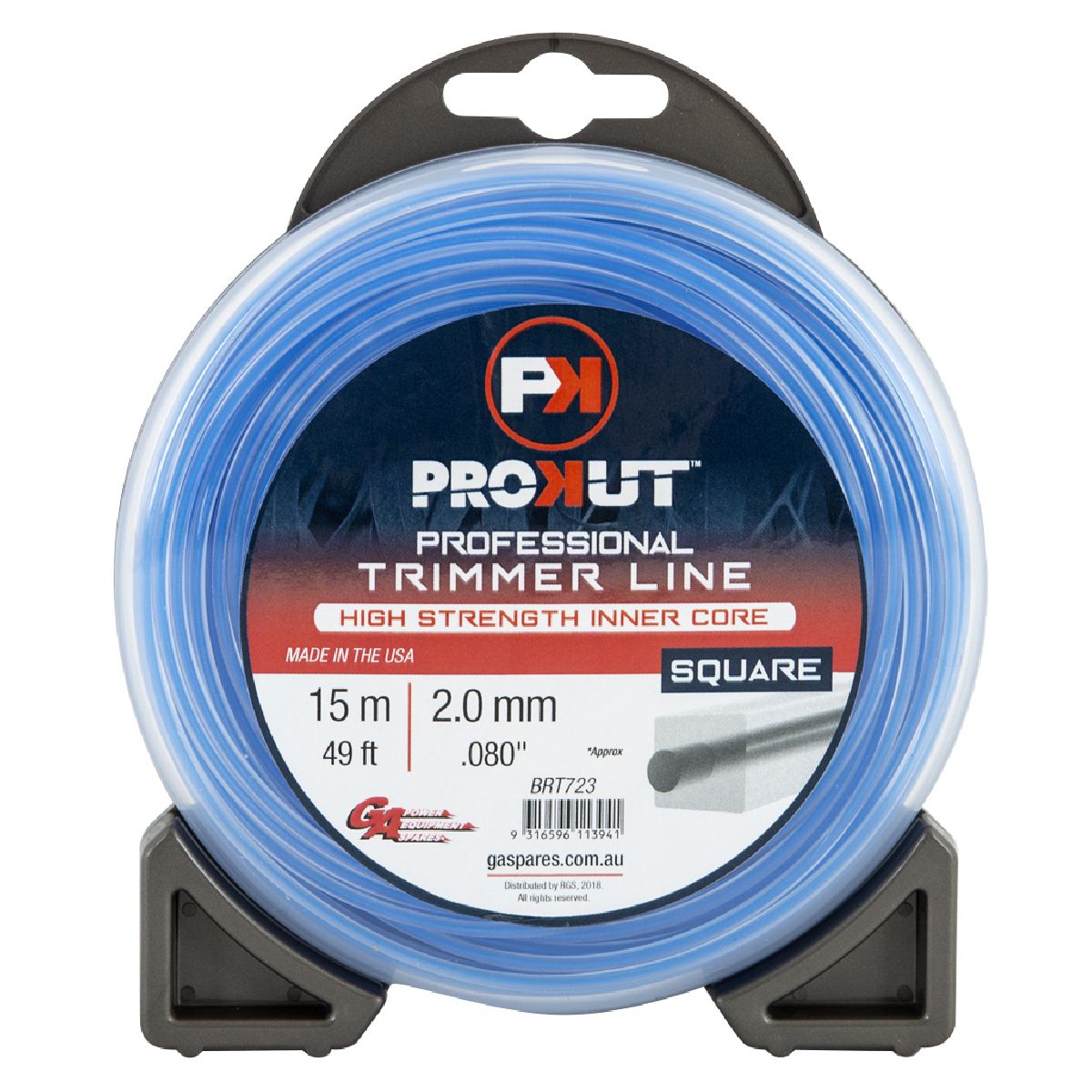 Prokut Trimmer Line Square Blue .080 2.0mm 49' 15m Teardrop Prokut Trimmer Line Square Blue .080 2.0mm 49' 15m Teardrop