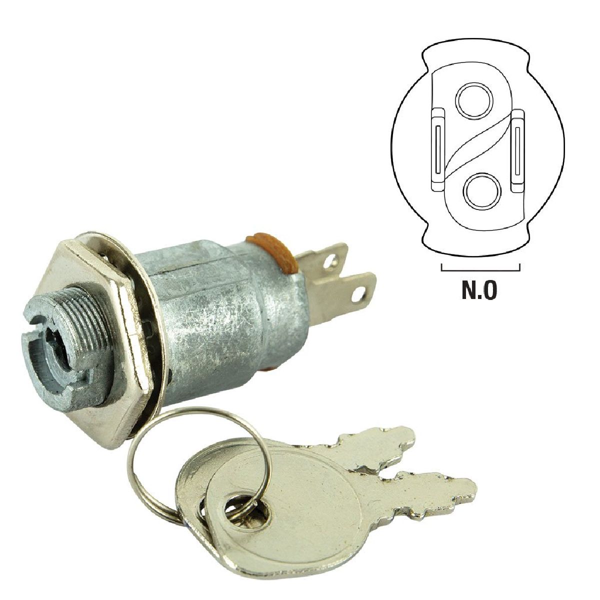 Ignition Switch Suits Domestic Key Start Mowers Indak Type Two Terminals Ignition Switch Suits Domestic Key Start Mowers Indak Type Two Terminals