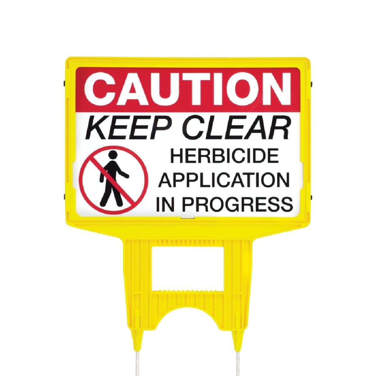 Caution Keep Clear Herbicide Application In Progress Warning Sign Strong Plastic Caution Keep Clear Herbicide Application In Progress Warning Sign Strong Plastic