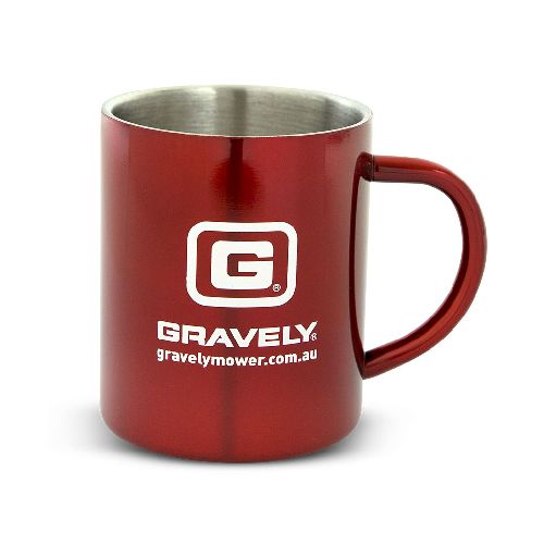 Gravely Kiwan Metal Mug Red