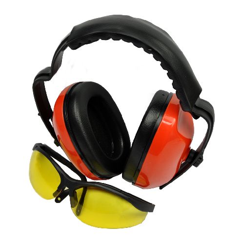 Earmuff & Safety Glasses Kit